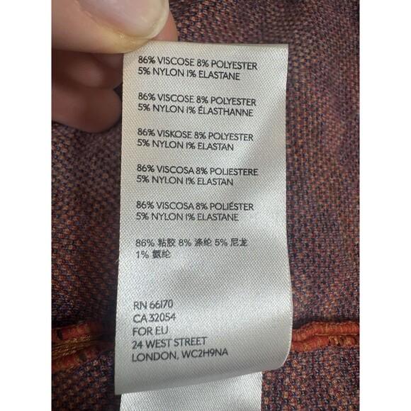 Anthropologie Maeve Delphinia Floral Knit Pencil Skirt Red Floral Women Small - Picture 6 of 6